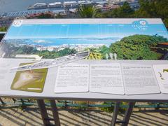 Panoramic view of Fortaleza do Castro at Parque do Castro in Vigo with historic stone walls and lush greenery