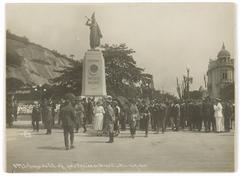 Inauguration of the statue offered by Mexico to Brazil at the Cuauhtémoc Monument