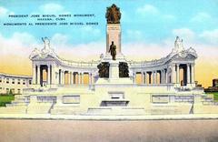 Photomechanical print of President Jose Miguel Gomez Monument in Havana