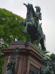 Monument of General San Martin in a park with clear sky