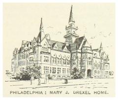 Historic Mary J. Drexel Building in Philadelphia 1891