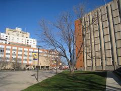 Drexel University campus view in Philadelphia, Pennsylvania with modern buildings and greenery