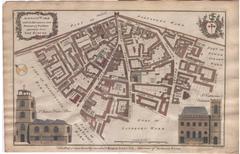 Map of Aldgate Ward divisions into Precincts and Parishes from 1754 survey by Benjamin Cole
