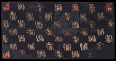 Paracas style ceremonial mantle depicting supernatural beings with appendages