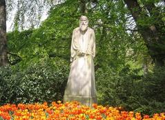 Statue of Primož Trubar, writer and protestant priest, in Ljubljana