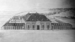 Facade of Palacio de la Zarzuela in Madrid