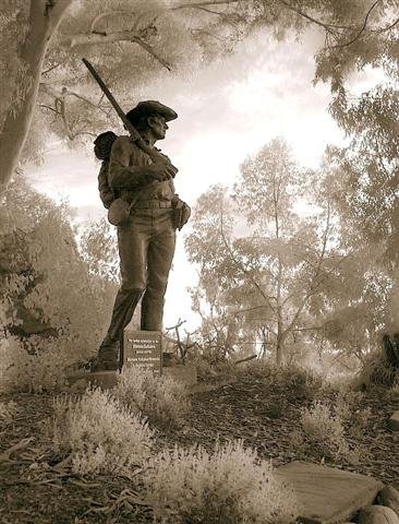 Mormon Battalion Monument bronze sculpture by Edward J. Fraughton in Presidio Park San Diego