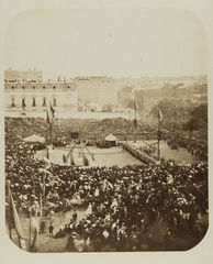 Inauguration ceremony of the Palace of National Library and Museums with Queen Isabel II present, April 21, 1866