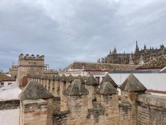 Panoramic view of Sevilla with historic buildings and the Giralda tower