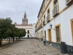 Scenic view of Sevilla cityscape with historical architecture under clear sky