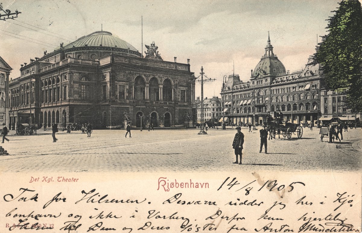 The Royal Theatre in Copenhagen in 1905