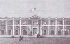 Historical building of Escuela de Medicina San Fernando in Lima Peru 1867