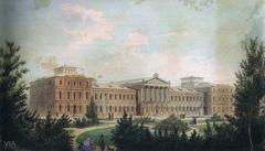 University of Bucharest architectural project 1857 detailed drawing