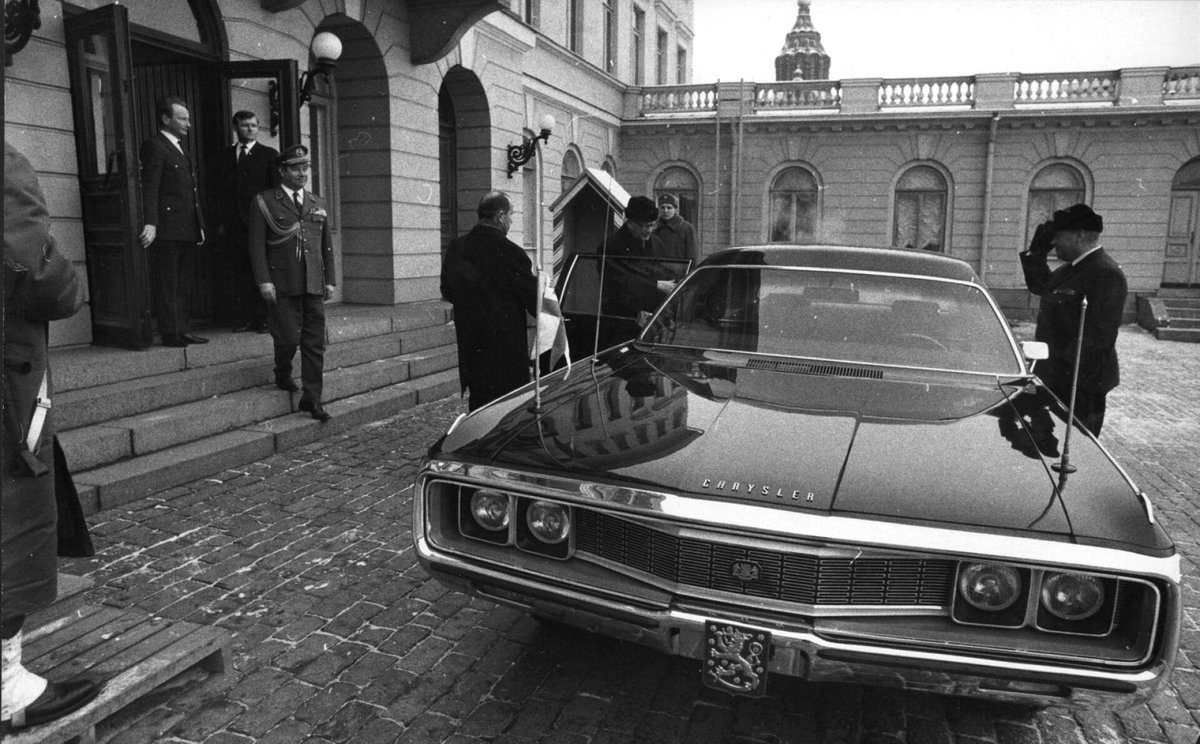 Specially modified Chrysler New Yorker presidential car in Finland