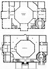 Architectural floor plan of Galata Mevlevihanesi