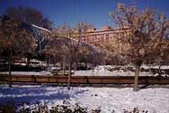 Arganzuela Bridge in Madrid over the Manzanares River during daytime