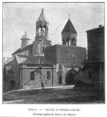 Anchis-Khati church in Tbilisi captured in a historical Baron de Baye photograph