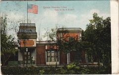 Historic postcard of Casa de Mr. R. R. Neill, residence at Quinta Heeren in Lima, Peru
