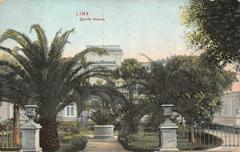 Quinta Heeren estate in Lima Peru postcard from 1908
