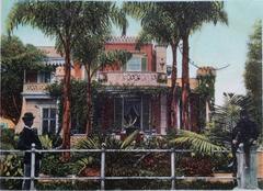 Quinta Heeren garden with French Legation building in Lima