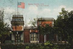 Historic Casa de Mr. R. R. Neill residence at Quinta Heeren, Lima in a vintage postcard