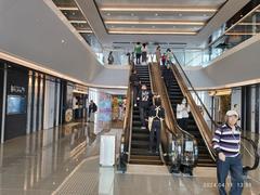 Crowded crowd at Harbour City Ocean Terminal mall in Tsim Sha Tsui Hong Kong April 2024