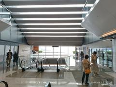 Escalators inside Ocean Terminal mall at Harbour City in Tsim Sha Tsui, Hong Kong in April 2024
