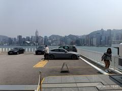 Aerial view of Harbour City Ocean Terminal roof and carpark in Tsim Sha Tsui, Hong Kong, April 2024