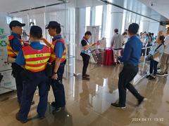Harbour City Ocean Terminal mall in Tsim Sha Tsui Hong Kong in April 2024 with visitors