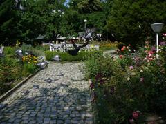 Park with the grave of Peter Deunov in Izgrev estate, Sofia, Bulgaria