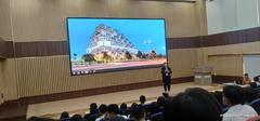 Main hall of FPT University with modern architecture and large glass windows