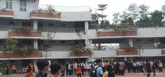 Side view of FPT UNIVERSITY campus building with clear sky
