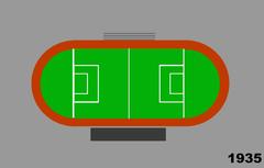 Stadio Tardini football stadium in 1935