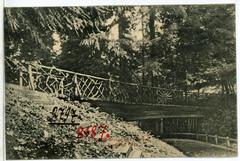 Historic bridge in City Park Portland Oregon 1906