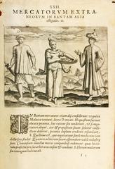 Illustration of Malaccan People from 1599 travelogue by De Bry & De Bry
