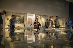 U.S. Marines visiting The Great War Museum in Meaux, France on May 25, 2022, honoring World War I sacrifices