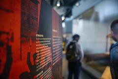 U.S. Marines of 6th Marine Regiment visiting The Great War Museum in Meaux, France honoring WWI sacrifices