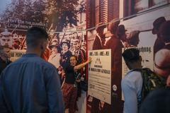 U.S. Marines visiting The Great War Museum in Meaux, France, honoring World War II sacrifices