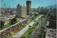 Paseo de la República street and Sheraton Hotel in Lima, Peru