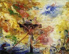 Painting of Christ in torment by James Ensor
