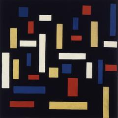 Abstract geometric composition in primary colors by Theo van Doesburg