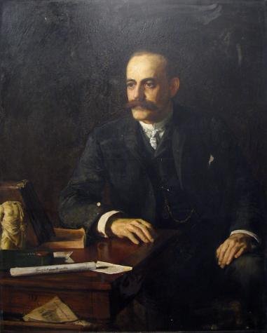 Portrait of Halsey C. Ives painted by George da Maduro Peixotto in 1886