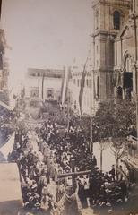 Final procession of the 1913 Congrès de Malte in Valletta with Cardinal Ferrata giving Solemn Benediction at Floriana