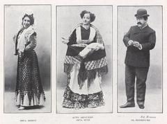 Black and white theatrical scene with Pepita Reyes in second act