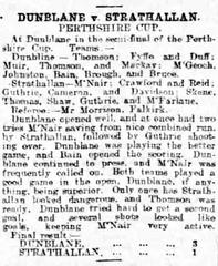 1903-04 Perthshire Cup semi-final football match between Dunblane and Strathallan