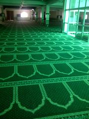 Interior of the Main Hall of Jamia Mosque Nairobi with decorative Islamic architecture