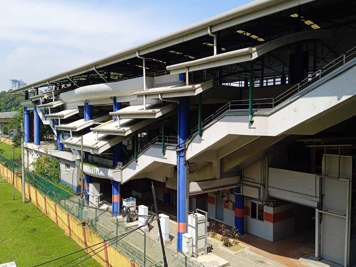 Exterior view of Sultan Ismail LRT Station in Kuala Lumpur