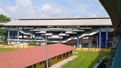 Exterior view of Sultan Ismail LRT Station in Kuala Lumpur