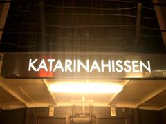 Katarinahissen elevator structure at Slussen in Stockholm