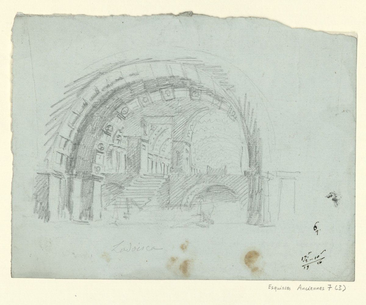 Sketch for the decor of the second act of the opera Lodoïska by Cherubini
